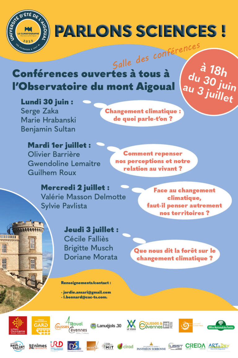 Des conférences ouvertes au public à l'université d'été de l'Aigoual